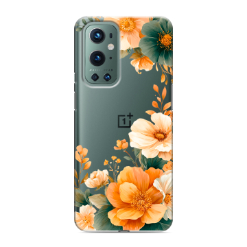 Силиконовый чехол на OnePlus 9 Pro с принтом Цветы принт Силиконовый чехол на OnePlus 9 Pro с принтом Цветы принт
