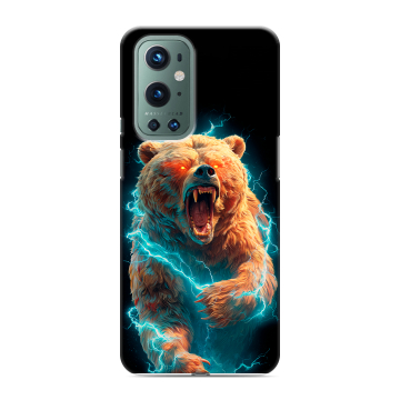 Силиконовый чехол на OnePlus 9 Pro с принтом Медведь Силиконовый чехол на OnePlus 9 Pro с принтом Медведь