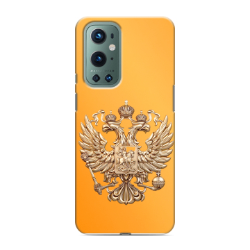 Силиконовый чехол на OnePlus 9 Pro с принтом Герб Флаг России Силиконовый чехол на OnePlus 9 Pro с принтом Герб Флаг России