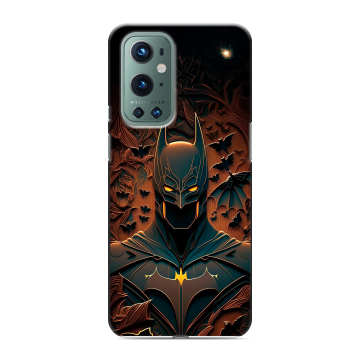 Силиконовый чехол на OnePlus 9 Pro с принтом Batman Бэтмен Силиконовый чехол на OnePlus 9 Pro с принтом Batman Бэтмен