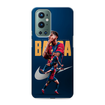 Силиконовый чехол на OnePlus 9 Pro с принтом Барселона Barca Yamal Силиконовый чехол на OnePlus 9 Pro с принтом Барселона Barca Yamal