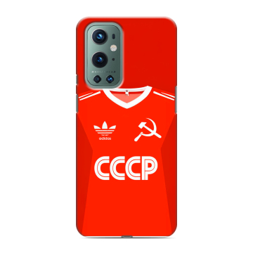 Силиконовый чехол на OnePlus 9 Pro с принтом Флаг Герб СССР Силиконовый чехол на OnePlus 9 Pro с принтом Флаг Герб СССР