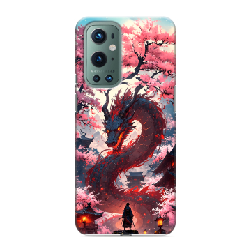 Силиконовый чехол на OnePlus 9 Pro с принтом Дракон Японский Силиконовый чехол на OnePlus 9 Pro с принтом Дракон Японский