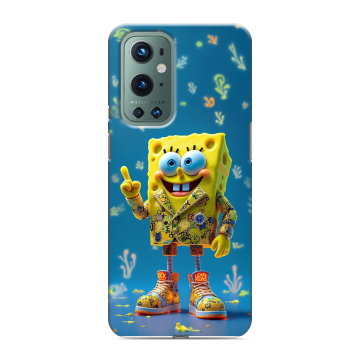 Силиконовый чехол на OnePlus 9 Pro с принтом Спанч боб Спанчбоб Силиконовый чехол на OnePlus 9 Pro с принтом Спанч боб Спанчбоб