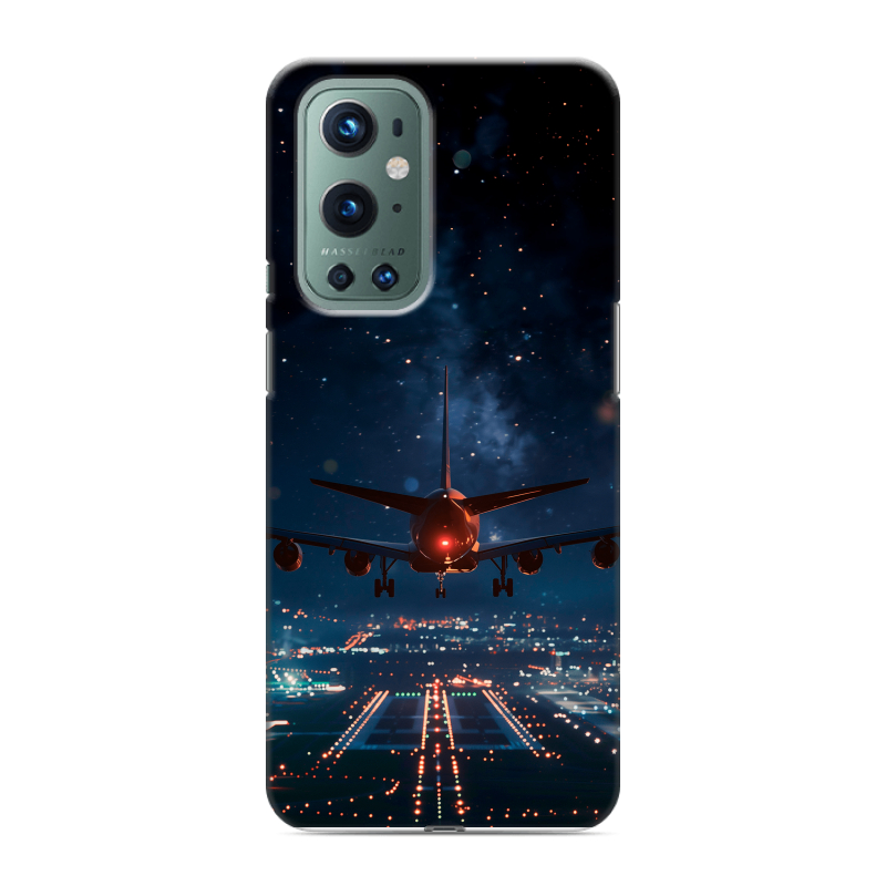 Силиконовый чехол на OnePlus 9 Pro с принтом самолет Силиконовый чехол на OnePlus 9 Pro с принтом самолет