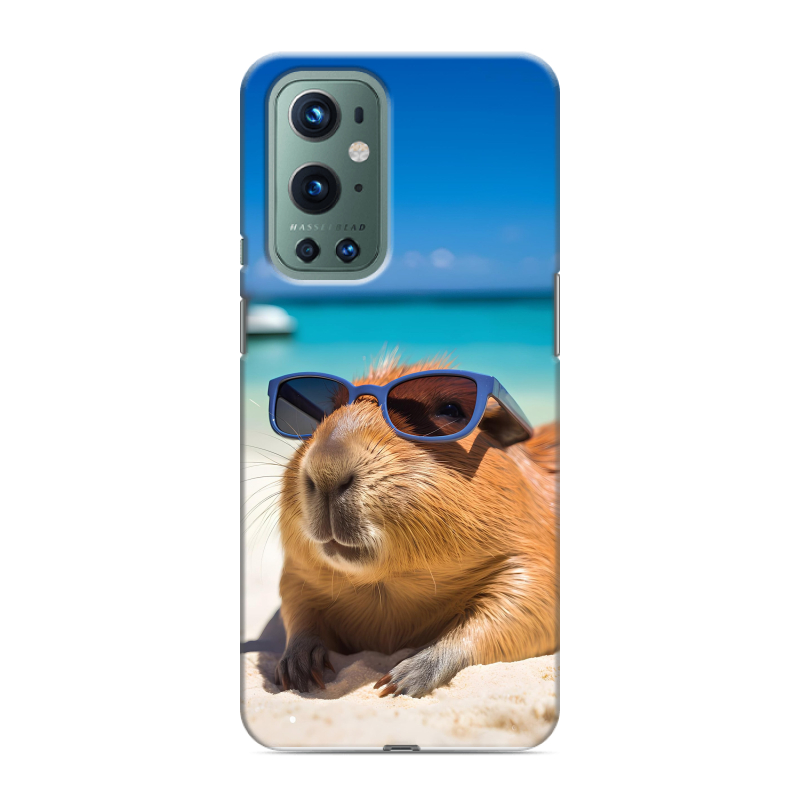 Силиконовый чехол на OnePlus 9 Pro с принтом Капибара Силиконовый чехол на OnePlus 9 Pro с принтом Капибара