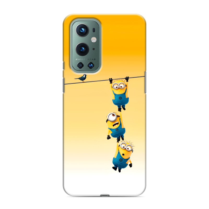 Силиконовый чехол на OnePlus 9 Pro с принтом Миньоны Силиконовый чехол на OnePlus 9 Pro с принтом Миньоны