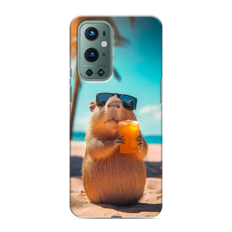 Силиконовый чехол на OnePlus 9 Pro с принтом Капибара Силиконовый чехол на OnePlus 9 Pro с принтом Капибара