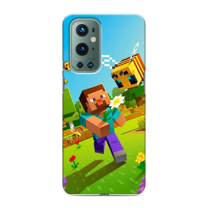 Силиконовый чехол на OnePlus 9 Pro с принтом Майнкрафт Minecraft Силиконовый чехол на OnePlus 9 Pro с принтом Майнкрафт Minecraft