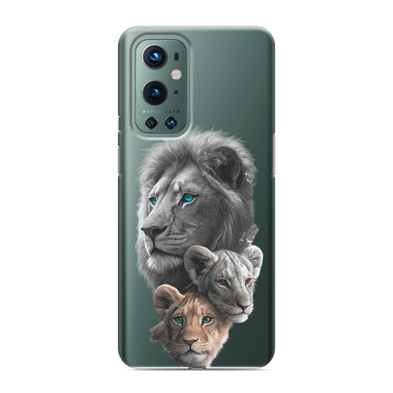 Силиконовый чехол на OnePlus 9 Pro с принтом Львы Силиконовый чехол на OnePlus 9 Pro с принтом Львы