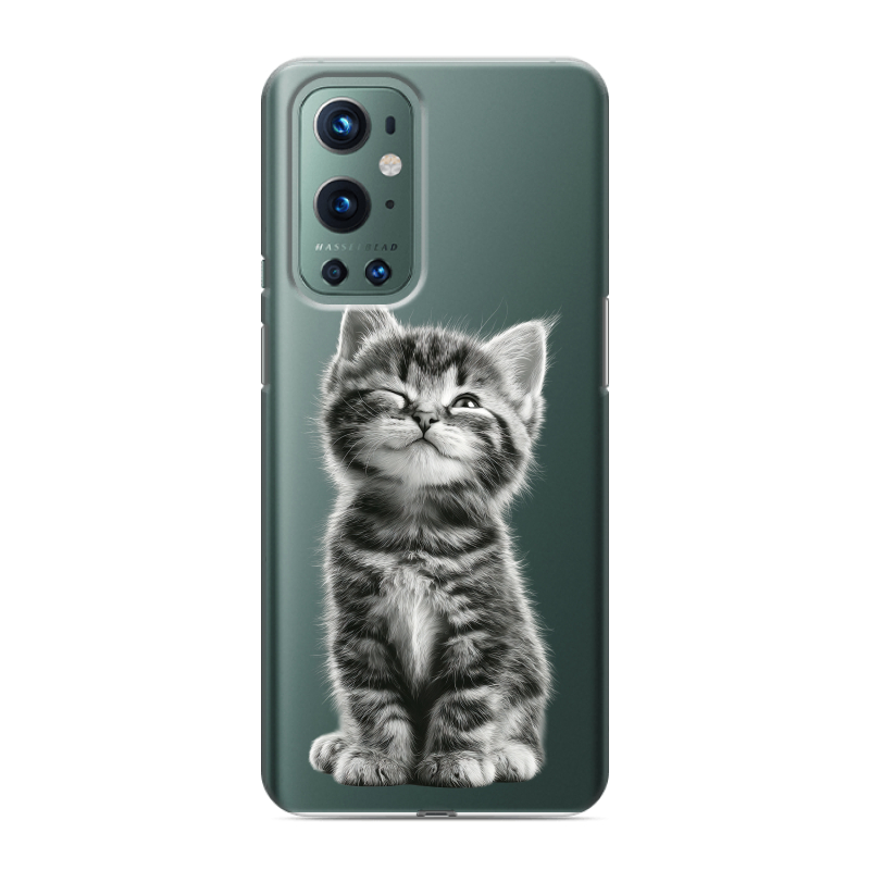 Силиконовый противоударный чехол на OnePlus 9 Pro с принтом Котенок Силиконовый противоударный чехол на OnePlus 9 Pro с принтом Котенок