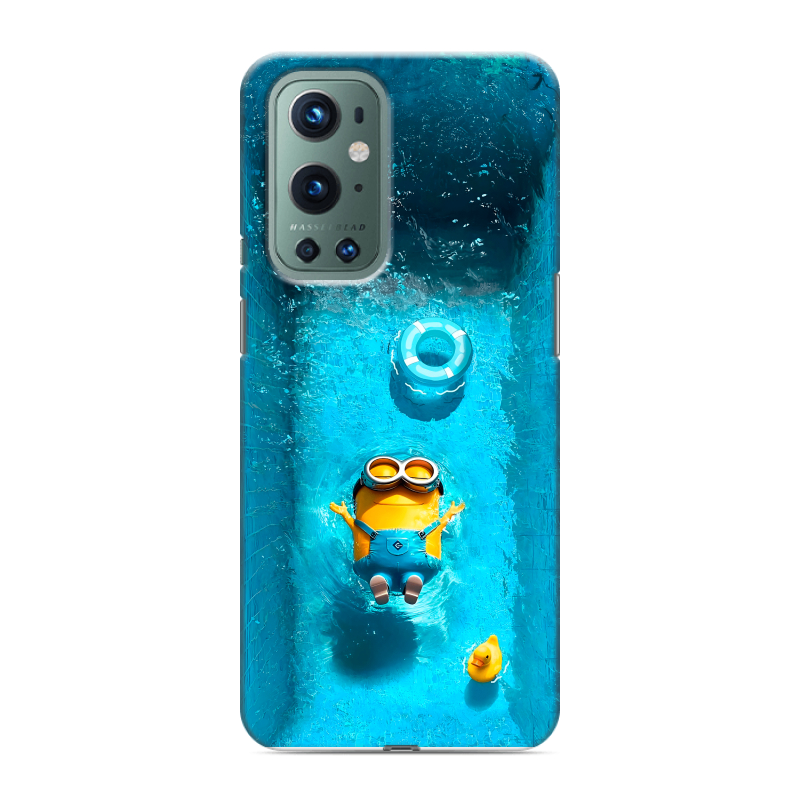 Силиконовый противоударный чехол на OnePlus 9 Pro с принтом Миньоны Силиконовый противоударный чехол на OnePlus 9 Pro с принтом Миньоны