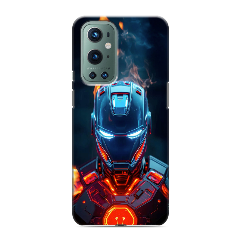 Силиконовый противоударный чехол на OnePlus 9 Pro с принтом IronMan Железный человек Силиконовый противоударный чехол на OnePlus 9 Pro с принтом IronMan Железный человек