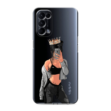 Силиконовый чехол на OPPO Reno5 с принтом Женские принты Силиконовый чехол на OPPO Reno5 с принтом Женские принты