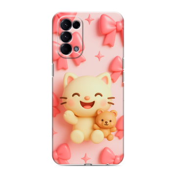 Силиконовый чехол на OPPO Reno5 с принтом для девочек Силиконовый чехол на OPPO Reno5 с принтом для девочек