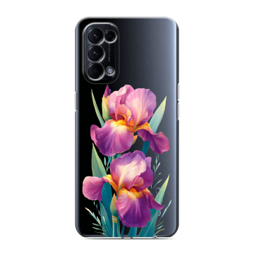 Силиконовый чехол на OPPO Reno5 с принтом Цветы орхидеи Силиконовый чехол на OPPO Reno5 с принтом Цветы орхидеи