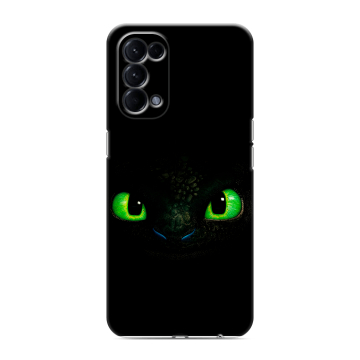 Силиконовый чехол на OPPO Reno5 с принтом Как приручить дракона
