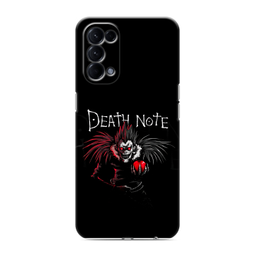 Силиконовый чехол на OPPO Reno5 с принтом Death note Тетрадь смерти