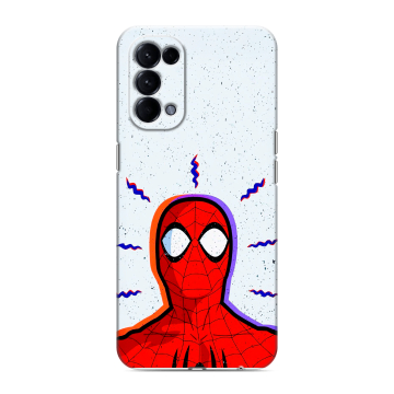 Силиконовый чехол на OPPO Reno5 с принтом Spiderman Человек паук Силиконовый чехол на OPPO Reno5 с принтом Spiderman Человек паук
