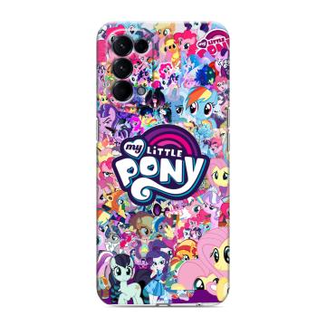 Силиконовый чехол на OPPO Reno5 с принтом My little pony Дружба чудо