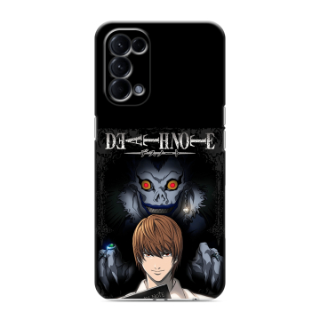 Силиконовый чехол на OPPO Reno5 с принтом Death note Тетрадь смерти Силиконовый чехол на OPPO Reno5 с принтом Death note Тетрадь смерти