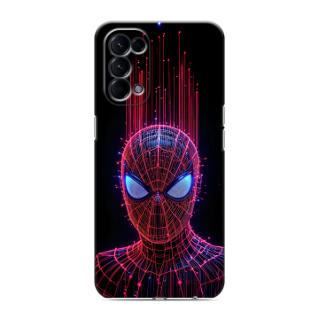 Силиконовый чехол на OPPO Reno5 с принтом Spiderman Человек паук