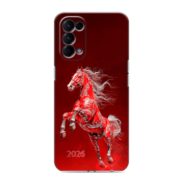 Силиконовый чехол на OPPO Reno5 с принтом Новый год Силиконовый чехол на OPPO Reno5 с принтом Новый год