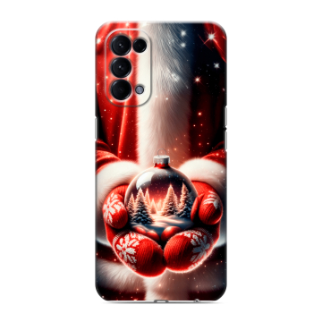 Силиконовый чехол на OPPO Reno5 с принтом Новый год Силиконовый чехол на OPPO Reno5 с принтом Новый год