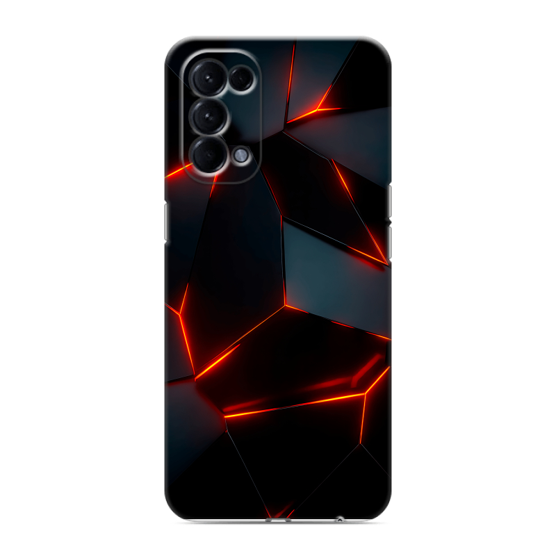 Силиконовый чехол на OPPO Reno5 с принтом Яркие абстракции Силиконовый чехол на OPPO Reno5 с принтом Яркие абстракции