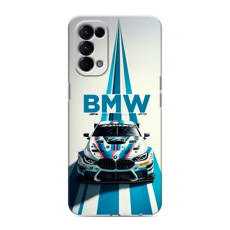 Силиконовый чехол на OPPO Reno5 с принтом БМВ BMW Силиконовый чехол на OPPO Reno5 с принтом БМВ BMW