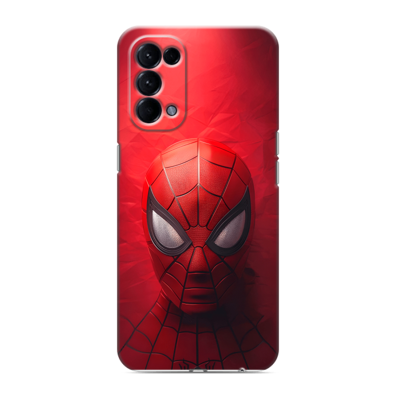 Силиконовый противоударный чехол на OPPO Reno5 с принтом Spiderman Человек паук Силиконовый противоударный чехол на OPPO Reno5 с принтом Spiderman Человек паук