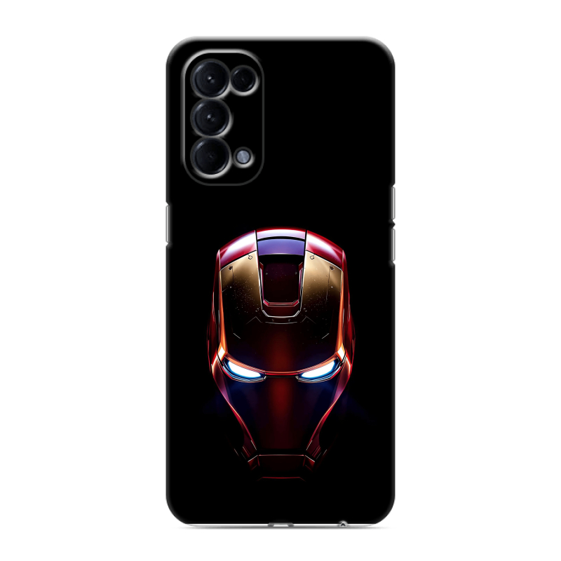 Силиконовый чехол на OPPO Reno5 с принтом IronMan Железный человек Силиконовый чехол на OPPO Reno5 с принтом IronMan Железный человек
