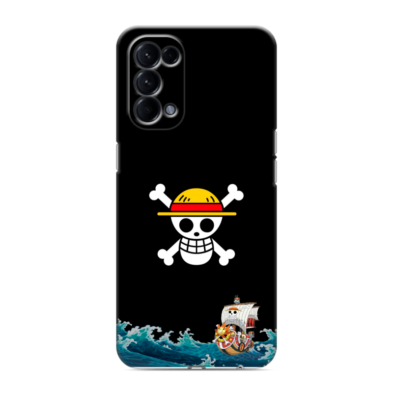 Силиконовый противоударный чехол на OPPO Reno5 с принтом One Piece Ван Пис Силиконовый противоударный чехол на OPPO Reno5 с принтом One Piece Ван Пис