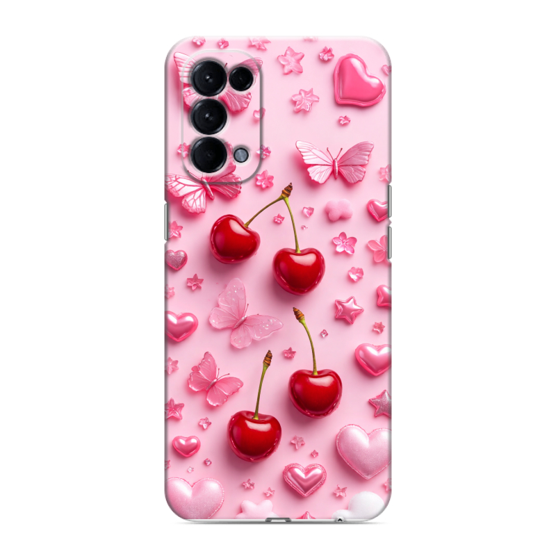 Силиконовый чехол на OPPO Reno5 с принтом для девочек Силиконовый чехол на OPPO Reno5 с принтом для девочек