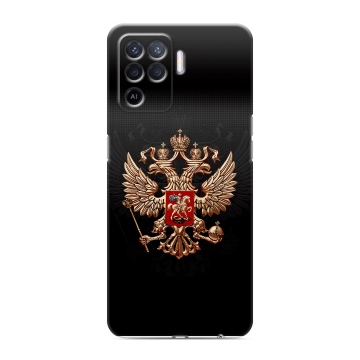 Силиконовый чехол на OPPO Reno5 Lite с принтом Герб России Силиконовый чехол на OPPO Reno5 Lite с принтом Герб России