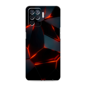 Силиконовый чехол на OPPO Reno5 Lite с принтом Яркие абстракции Силиконовый чехол на OPPO Reno5 Lite с принтом Яркие абстракции