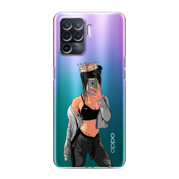 Силиконовый чехол на OPPO Reno5 Lite с принтом Женские принты Силиконовый чехол на OPPO Reno5 Lite с принтом Женские принты