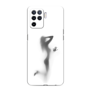 Силиконовый чехол на OPPO Reno5 Lite с принтом Силуэт Силиконовый чехол на OPPO Reno5 Lite с принтом Силуэт
