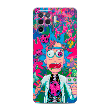 Силиконовый чехол на OPPO Reno5 Lite с принтом Рик и Морти Rick Morty Силиконовый чехол на OPPO Reno5 Lite с принтом Рик и Морти Rick Morty