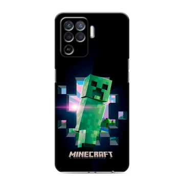 Силиконовый чехол на OPPO Reno5 Lite с принтом Майнкрафт Minecraft Силиконовый чехол на OPPO Reno5 Lite с принтом Майнкрафт Minecraft