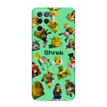 Силиконовый чехол на OPPO Reno5 Lite с принтом Шрек Shrek Силиконовый чехол на OPPO Reno5 Lite с принтом Шрек Shrek