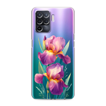 Силиконовый чехол на OPPO Reno5 Lite с принтом Цветы орхидеи Силиконовый чехол на OPPO Reno5 Lite с принтом Цветы орхидеи