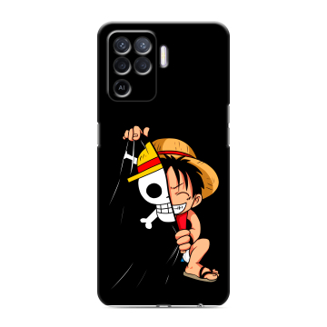 Силиконовый чехол на OPPO Reno5 Lite с принтом One Piece Ван Пис Силиконовый чехол на OPPO Reno5 Lite с принтом One Piece Ван Пис