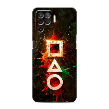 Силиконовый чехол на OPPO Reno5 Lite с принтом Squid Game Игра кальмара Силиконовый чехол на OPPO Reno5 Lite с принтом Squid Game Игра кальмара