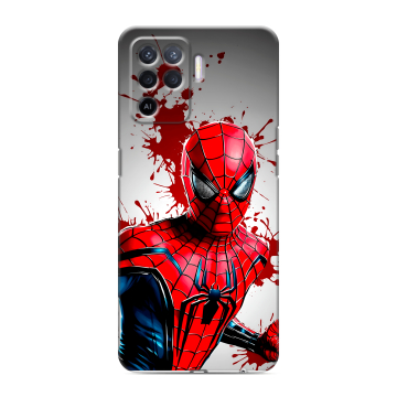 Силиконовый чехол на OPPO Reno5 Lite с принтом Spiderman Человек паук Силиконовый чехол на OPPO Reno5 Lite с принтом Spiderman Человек паук