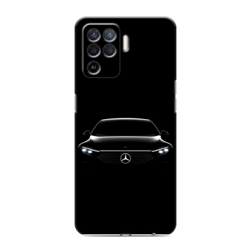 Силиконовый чехол на OPPO Reno5 Lite с принтом Mercedes Мерседес Силиконовый чехол на OPPO Reno5 Lite с принтом Mercedes Мерседес