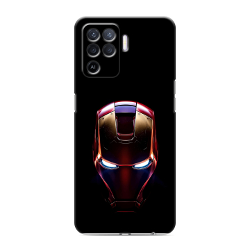 Силиконовый чехол на OPPO Reno5 Lite с принтом IronMan Железный человек Силиконовый чехол на OPPO Reno5 Lite с принтом IronMan Железный человек