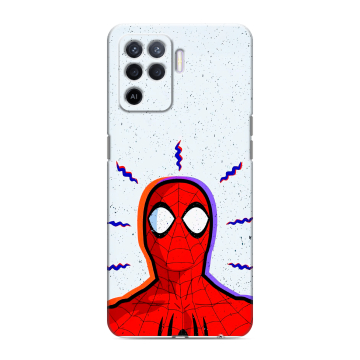 Силиконовый чехол на OPPO Reno5 Lite с принтом Spiderman Человек паук Силиконовый чехол на OPPO Reno5 Lite с принтом Spiderman Человек паук