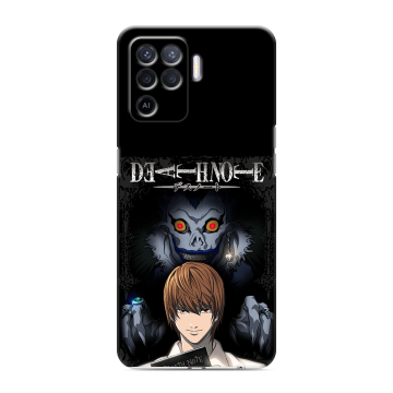 Силиконовый чехол на OPPO Reno5 Lite с принтом Death note Тетрадь смерти Силиконовый чехол на OPPO Reno5 Lite с принтом Death note Тетрадь смерти