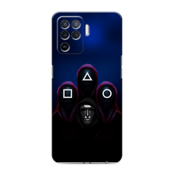 Силиконовый чехол на OPPO Reno5 Lite с принтом Игра Кальмара Силиконовый чехол на OPPO Reno5 Lite с принтом Игра Кальмара